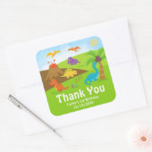 ボーイドウイスラバースデーパーティーありがとうスクエアスティック スクエアシール (封筒)