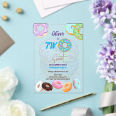 ボーイドーナツ2歳の誕生日 アクリル招待状 (インサイチュ (ウェディング))