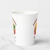 ボーイドーンディオナベビーシャワーレトロサンセット 紙コップ (左)