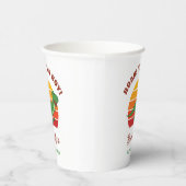 ボーイドーンディオナベビーシャワーレトロサンセット 紙コップ (右)