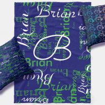 ボーイネームの作成タイポグラフィ青