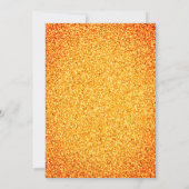 ボーイハロウィン幽霊小さなブーベビーシャワーオレンジ 招待状 (裏面)