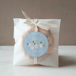 ボーイハロウィーン幽霊誕生日パーティー ラウンドシール