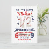 ボーイハーフ誕生日パーティの招待状 招待状 (スタンド正面)