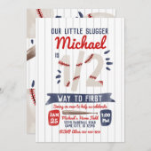 ボーイハーフ誕生日パーティの招待状 招待状 (正面/裏面)