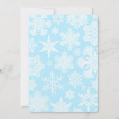 ボーイバニーラビットウィンターバースデーパーティー招待状 招待状 (裏面)