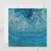 ボーイバプティスブルーグードフェイク金ゴールドクロスマーブル 招待状 (裏面)