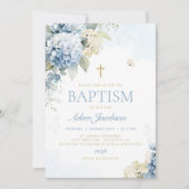 ボーイバプテスマ招待状ファーストコミューン招待状 招待状 (正面)