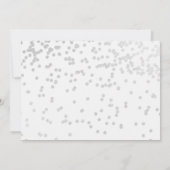 ボーイバプテスマ招待状フォトカードネイビーシルバー 招待状 (裏面)