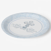 ボーイバプテスマ紙プレート ペーパープレート (アングル)