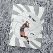 ボーイバレーボール選手のキッド名ジャージーのチーム番号 ジグソーパズル