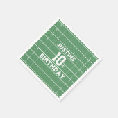 ボーイバースデーパーティーフットボールカスタム スタンダードカクテルナプキン (角)