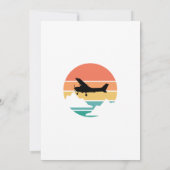 ボーイパイロット、飛行機&クラウド、フォトファースト誕生日 招待状 (裏面)