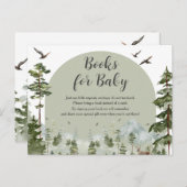 ボーイパインツリーフォレストベビーシャワーブックベビー ポストカード (正面/裏面)