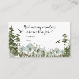 ボーイパインツリーフォレストマウンテンキャンディーの数 エンクロージャーカード