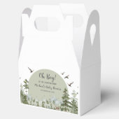 ボーイパインツリーフォレスト山赤ちゃんシャワー フェイバーボックス (オープン)