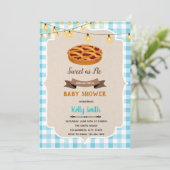 ボーイパイ誕生日シャワーの招待 サンキューカード (スタンド正面)