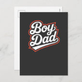 ボーイパパはがき男の赤ちゃん発表新父 シーズンポストカード (正面/裏面)