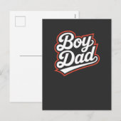 ボーイパパはがき男の赤ちゃん発表新父 シーズンポストカード (正面/裏面)