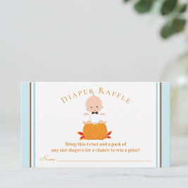 ボーイパンプキンおむつラッフルチケット 名刺