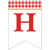 ボーイパンプキンパッチトラクターレッド誕生日バナー バンティングフラッグ (第2の旗)