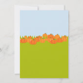 ボーイパンプキンピッキングバースデーパーティ招待状 招待状 (裏面)