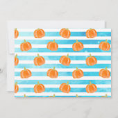 ボーイパンプキンファースト誕生日サンキューカード 招待状 (裏面)