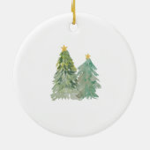 ボーイパーソナライズされたクリ生まれたばかりのスマストラックオーナメント セラミックオーナメント (裏面)