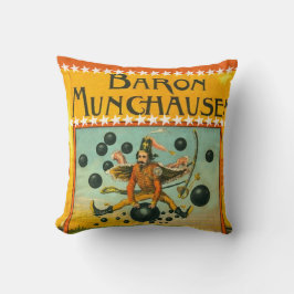 ボーイパーソナライズされたズルームサーカス飛んでいるマン クッション