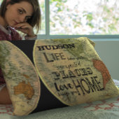 ボーイパーソナライズされたズルーム感動的引用文 枕カバー