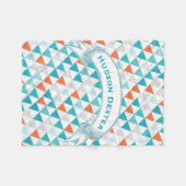 ボーイパーソナライズされたルームモダンテペ矢印パターン フリースブランケット (正面(横))