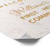 ボーイファーストコミュニオンブルーグードマーブルウェルカムセンター ポスター (角)