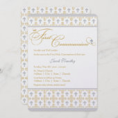 ボーイファーストコミュニオン招待状 招待状 (正面/裏面)