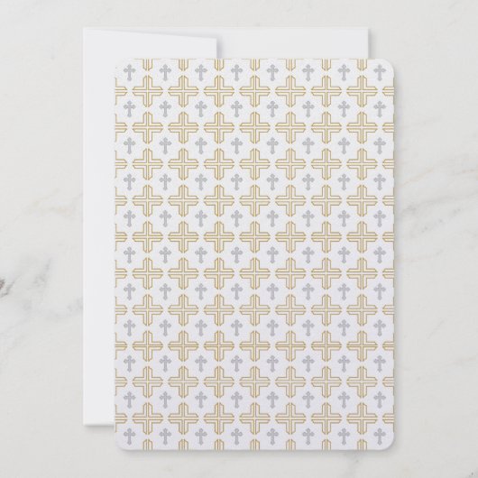 ボーイファーストコミュニオン招待状 招待状 (裏面)