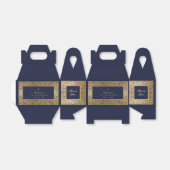 ボーイファーストコミューニオンネイビーブルーヴィンテージ金ゴールドバラ フェイバーボックス (折り畳みなし)