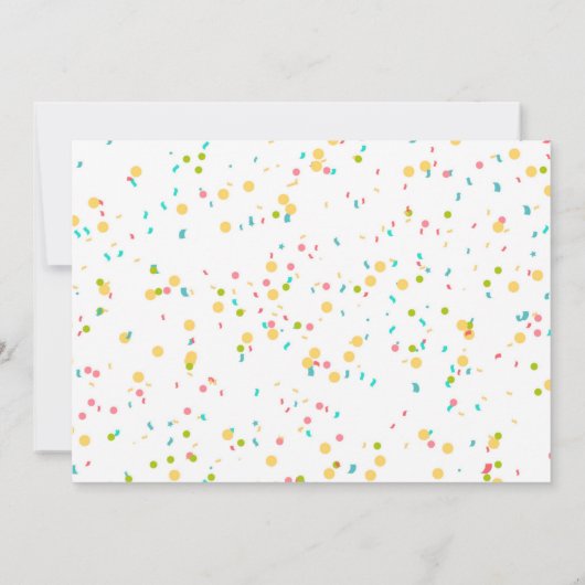 ボーイファーストフィエスタ誕生日フォト写真 招待状 (裏面)