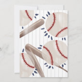 ボーイファーストベースボール誕生日サンキューカード サンキューカード (裏面)