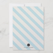 ボーイファーストホーリーコミュニオン招待状ブルーストライプズ 招待状 (裏面)