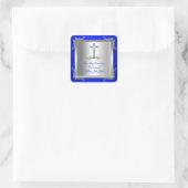 ボーイファースト聖体拝領シルバーブルー王室の2T スクエアシール (バッグ)