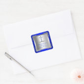 ボーイファースト聖体拝領シルバーブルー王室の2T スクエアシール (封筒)