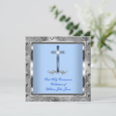 ボーイファースト聖体拝領シルバーブ王室のルー5 招待状 (スタンド正面)