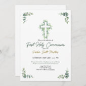 ボーイファースト聖餐式招待状 招待状 (正面/裏面)