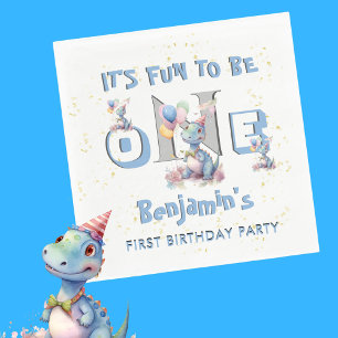 ボーイファースト誕生日おもしろいワンダリストランチョン スタンダードランチョンナプキン