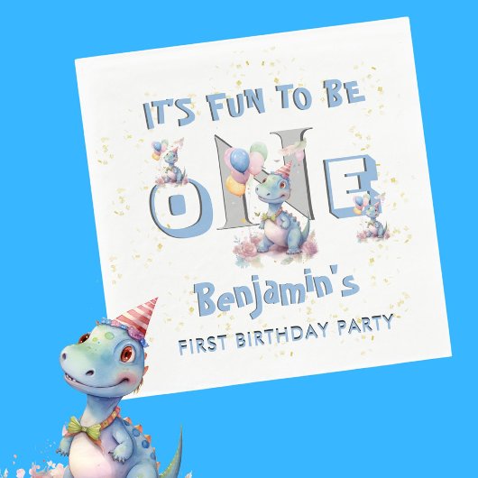 ボーイファースト誕生日おもしろいワンダリストランチョン スタンダードランチョンナプキン