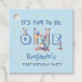 ボーイファースト誕生日おもしろいワンダリストランチョン フェイバータグ (正面)