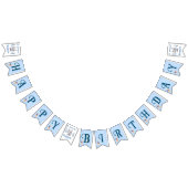 ボーイファースト誕生日おもしろいワンディオナンス バンティングフラッグ (全)