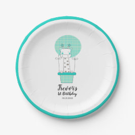 ボーイファースト誕生日キリン紙プレート ペーパープレート