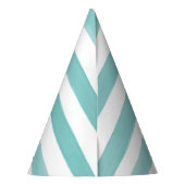 ボーイファースト誕生日気球をテーマにした水彩 パーティーハット (裏面)