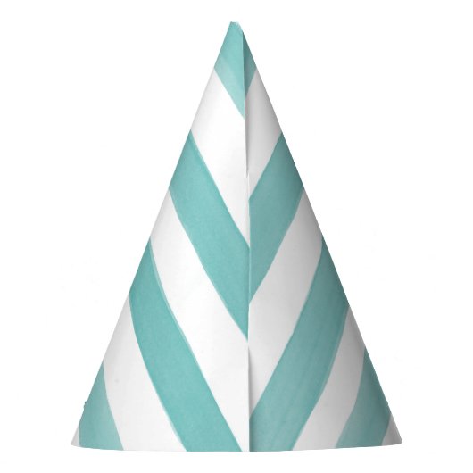 ボーイファースト誕生日気球をテーマにした水彩 パーティーハット (裏面)