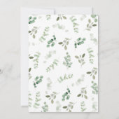 ボーイファームのベビーシャワー 招待状 (裏面)